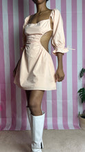 Load image into Gallery viewer, Blush Pink Baby Doll Cutout Mini Dress