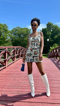 Load image into Gallery viewer, Bearing Fruit Print Jacquard Cutout Mini Dress