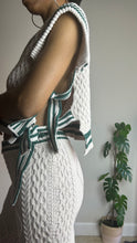 Load image into Gallery viewer, Varsity Cable Knit Sweater Pant Set