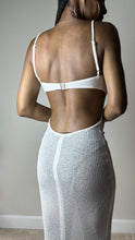 Load image into Gallery viewer, Bad Beach White Knit Cutout Coverup Maxi Dress