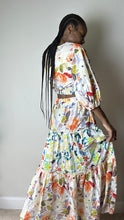 Load image into Gallery viewer, The Riviera Multicolor Floral Print Skirt Set