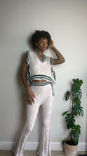 Load image into Gallery viewer, Varsity Cable Knit Sweater Pant Set