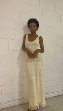Load image into Gallery viewer, Tulum Crochet Knit Tassel Hem Maxi Dress