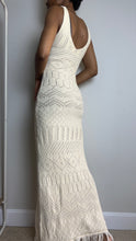 Load image into Gallery viewer, Tulum Crochet Knit Tassel Hem Maxi Dress
