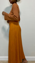 Load image into Gallery viewer, Two Tone Rust Maxi Dress