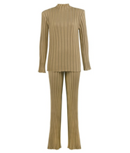 Load image into Gallery viewer, Luxe Ribbed Knit Sweater Pant Set