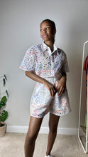 Load image into Gallery viewer, In the Mix Eyelet Tropical Print Short Set
