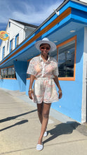 Load image into Gallery viewer, In the Mix Eyelet Tropical Print Short Set
