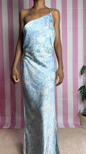 Emory Paisley Satin Slip Dress