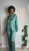 Load image into Gallery viewer, Bailey Sage Satin Pant Set
