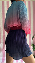 Load image into Gallery viewer, Cotton Candy Multicolor Ombre Plisse Short Set
