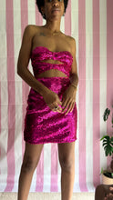 Load image into Gallery viewer, Pretty At The Disco Pink Sequin Mini Dress
