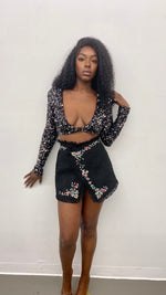 Load image into Gallery viewer, Life of The Party Sequin Crop Top
