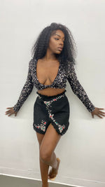 Load image into Gallery viewer, Life of The Party Sequin Crop Top
