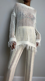 Load image into Gallery viewer, Off the Fringe Mesh Top
