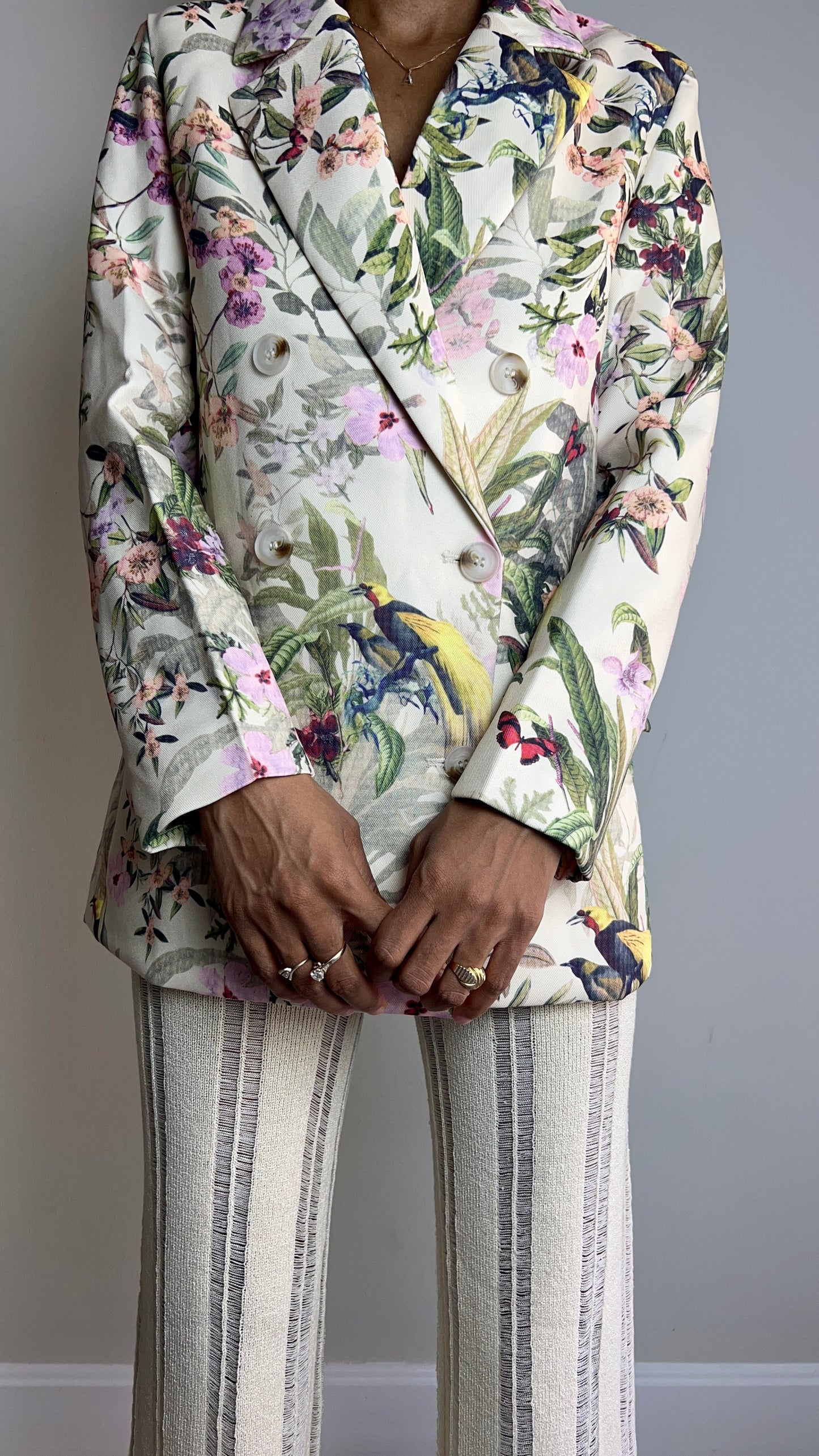 Floral Print Blazer