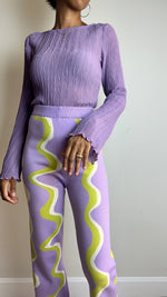 Load image into Gallery viewer, Right Through Me Purple Sheer Top
