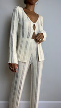 Load image into Gallery viewer, Resort Vibes Ladder Knit Pant Set
