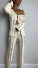 Load image into Gallery viewer, Resort Vibes Ladder Knit Pant Set
