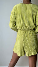 Load image into Gallery viewer, Lime Green Plisse Short Set
