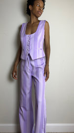 Load image into Gallery viewer, Lavender Haze Striped Pants
