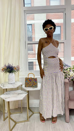 Load image into Gallery viewer, Picnic in the Park Gingham Maxi Dress
