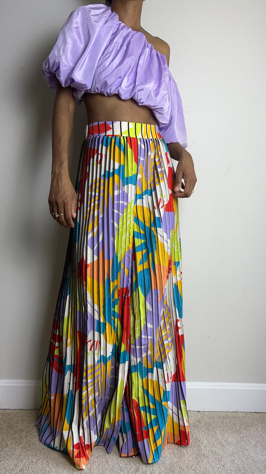 In The Tropics Pleated Pants