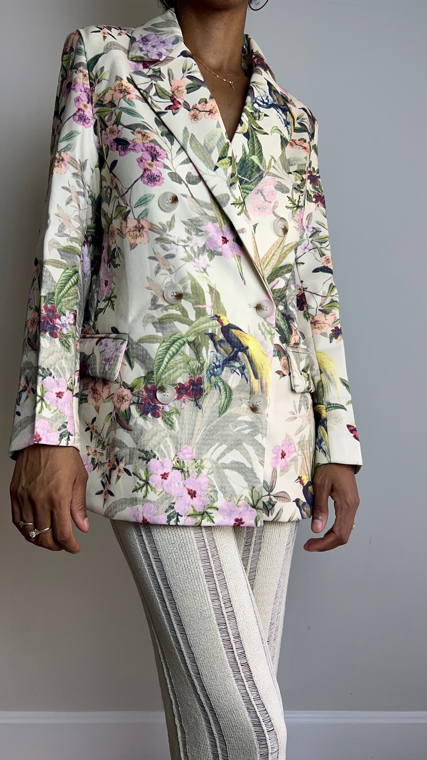 Floral Print Blazer