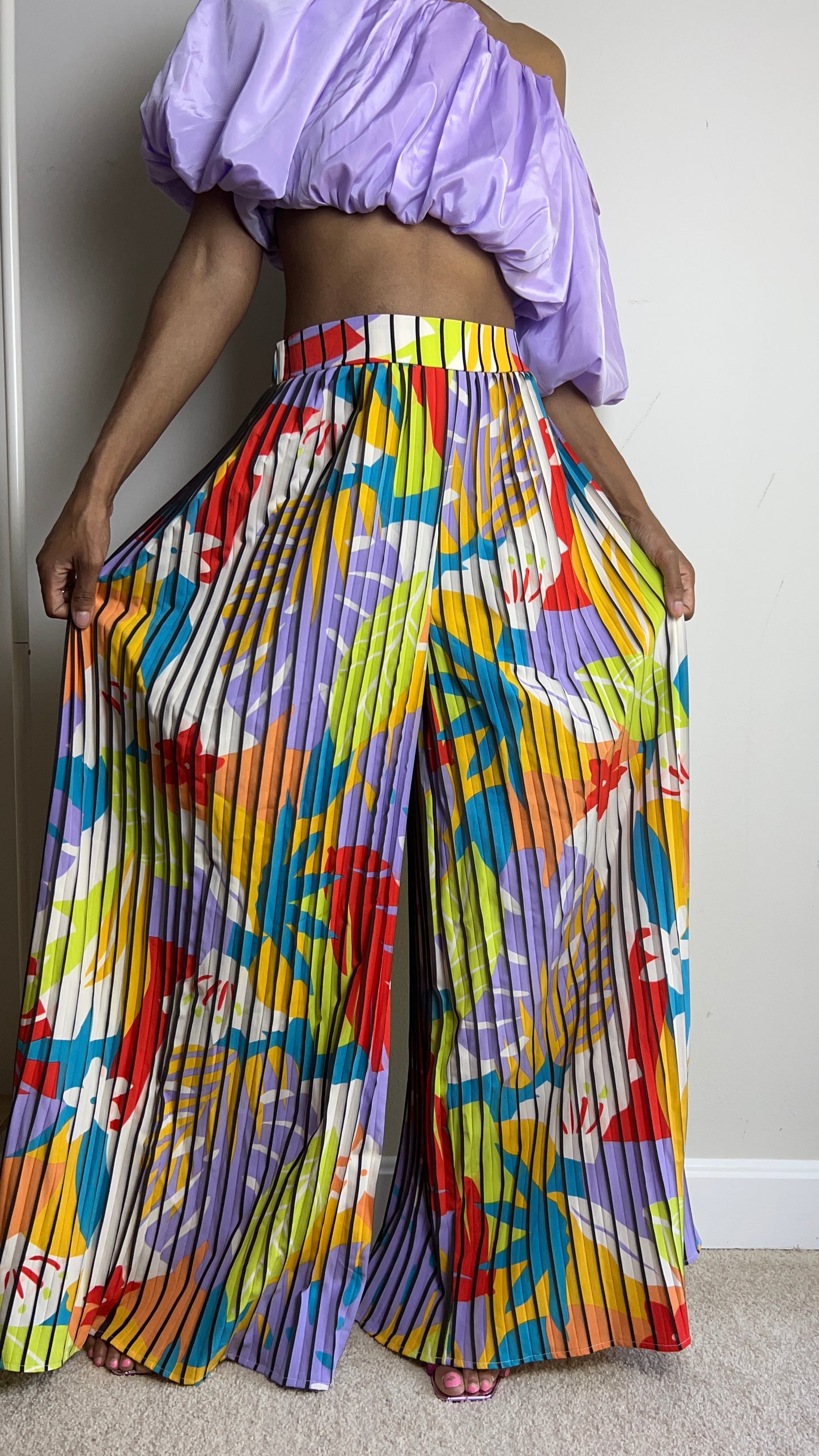 In The Tropics Pleated Pants