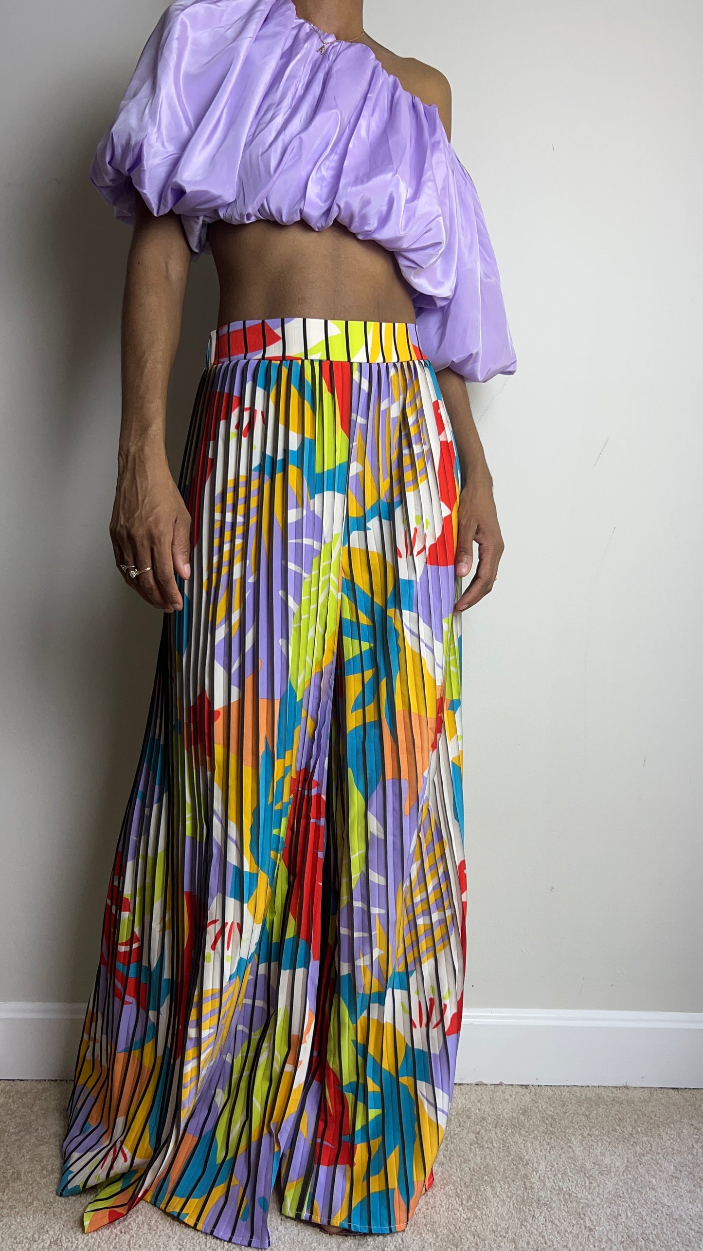 In The Tropics Pleated Pants