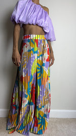 Load image into Gallery viewer, In The Tropics Pleated Wide Leg Pants
