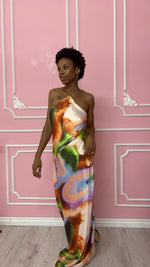 Load image into Gallery viewer, All Eyes On Me Backless Chain Maxi Dress
