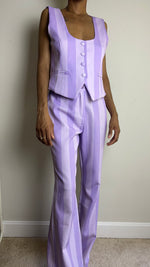 Load image into Gallery viewer, Lavender Haze Striped Pants
