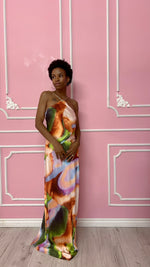 Load image into Gallery viewer, All Eyes On Me Backless Chain Maxi Dress
