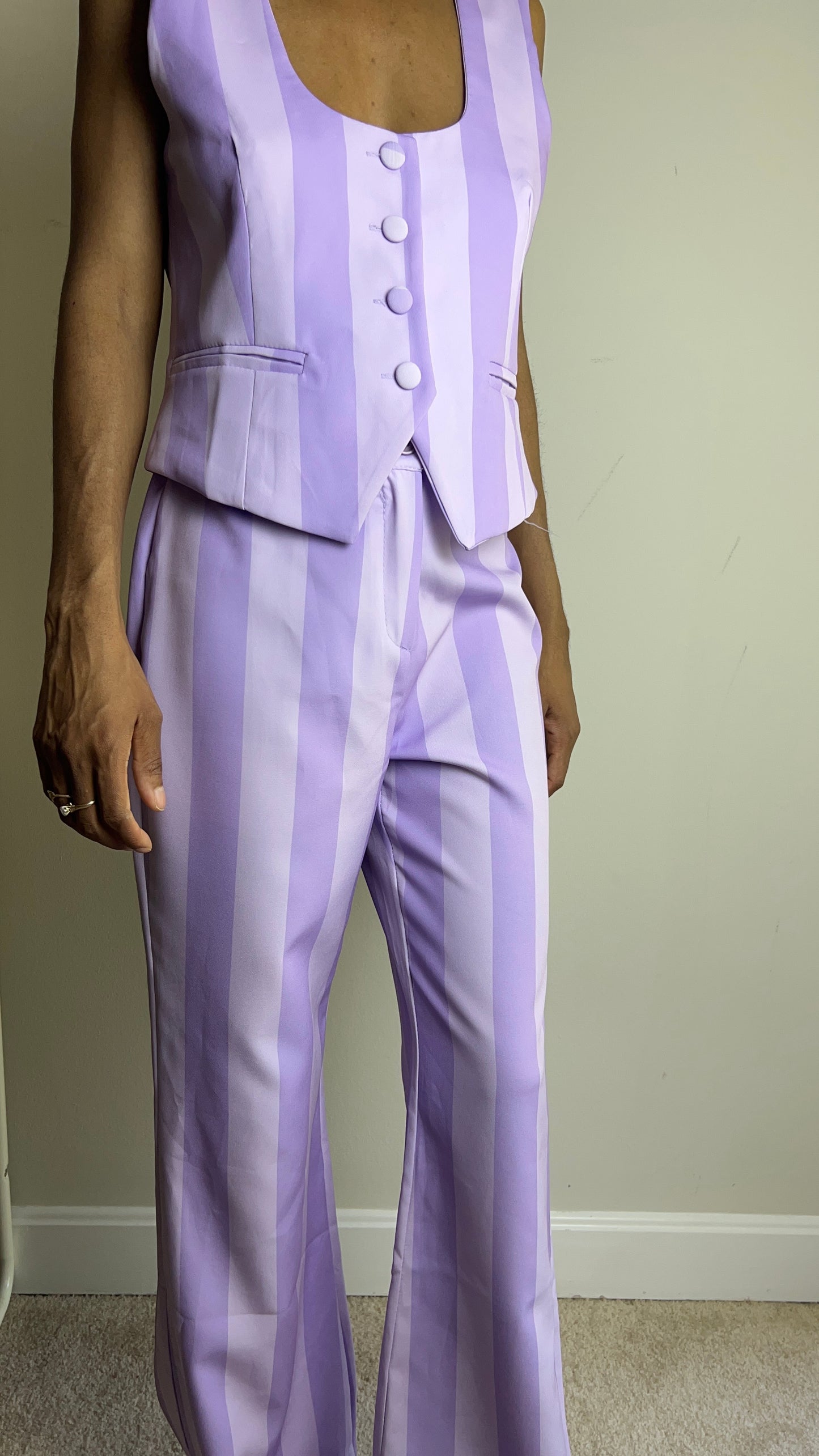 Lavender Haze Striped Pants