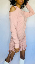 Load image into Gallery viewer, Hoodie Dress (Blush)
