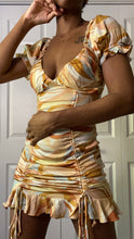 Load image into Gallery viewer, Autumn Ruffle Multicolor Mini Dress
