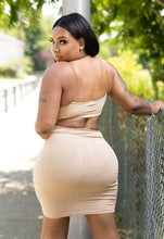 Load image into Gallery viewer, Two Nude Cutout Dress | Sand/Cream

