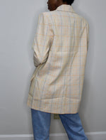 Load image into Gallery viewer, Vintage Plaid Boyfriend Blazer
