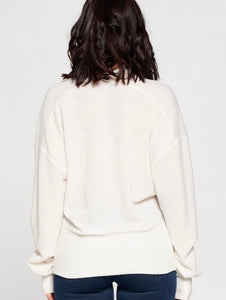 Ivory Twist Front Top