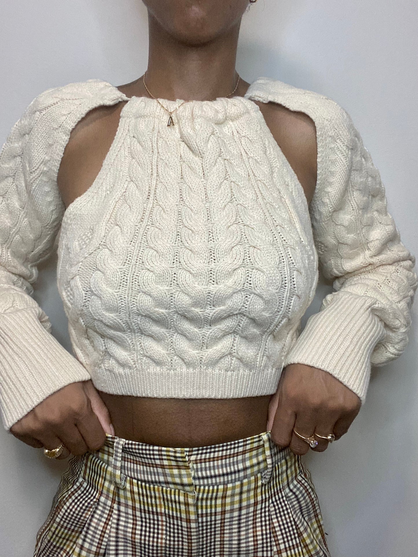 Cutout Knit Sweater