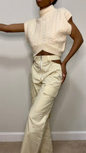 Load image into Gallery viewer, Crescent Cropped Sweater Vest
