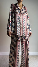 Load image into Gallery viewer, Geo Scarf Print Pant Set
