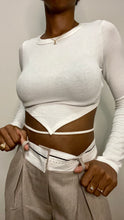 Load image into Gallery viewer, Ribbed Diamond Cutout Top
