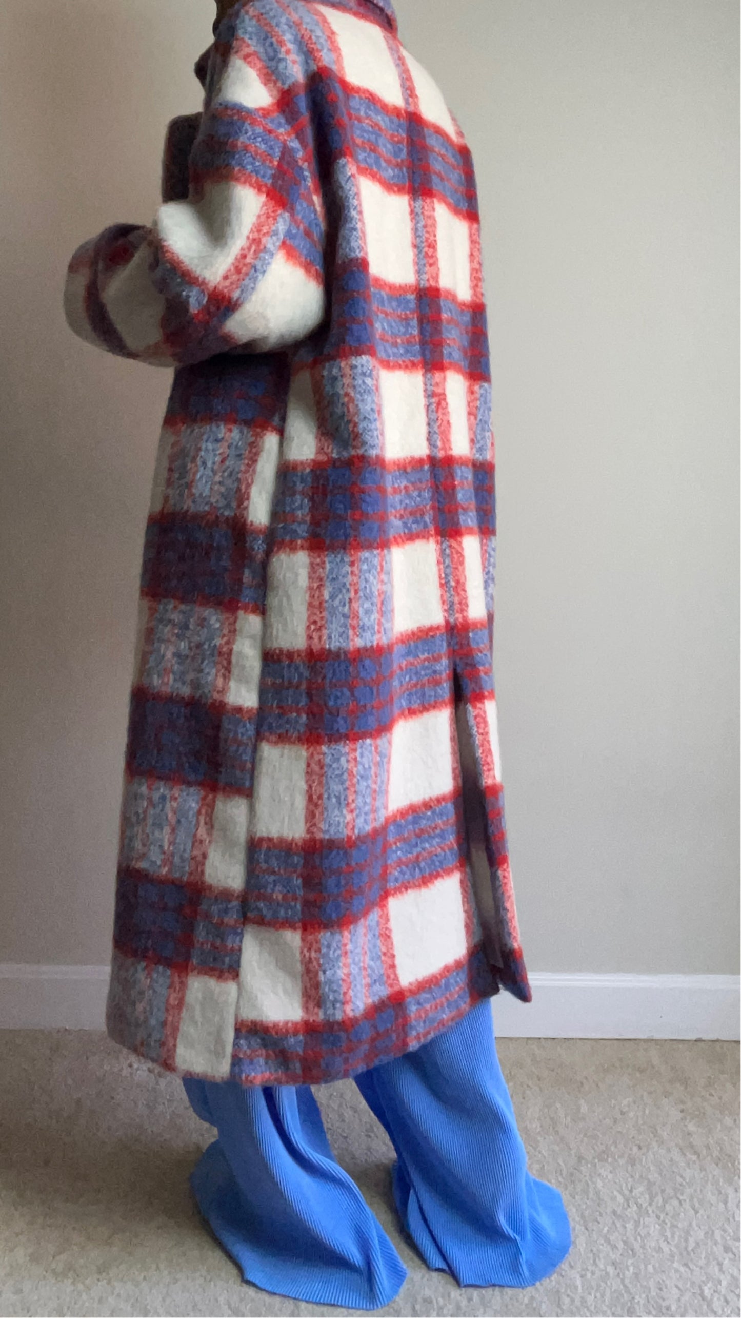 All American Plaid Textured Coat