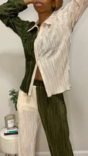 Load image into Gallery viewer, Down the Middle Plisse Pant Set
