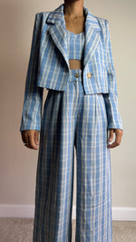 Load image into Gallery viewer, Strictly Business Plaid 3Pc Pant Suit
