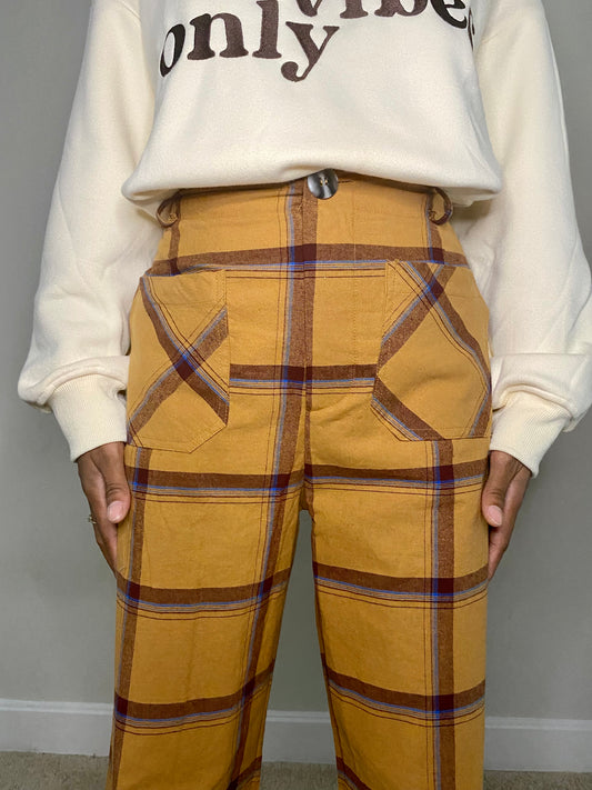 Rustic Plaid Pants