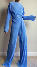 Load image into Gallery viewer, Boss Babe Belted Plisse Pant Set
