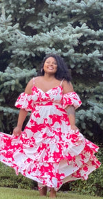 Load image into Gallery viewer, Lady in Red Maxi Dress
